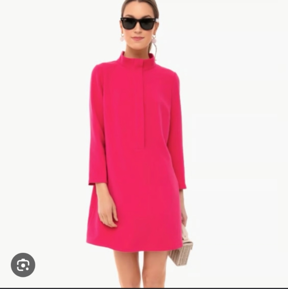XXXL Tuckernuck Fuschia Stretch Crepe Avery Shift Dress